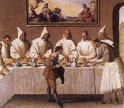 Francisco de Zurbaran St Hugo of Grenoble in the Carthusian Refectory Spain oil painting artist